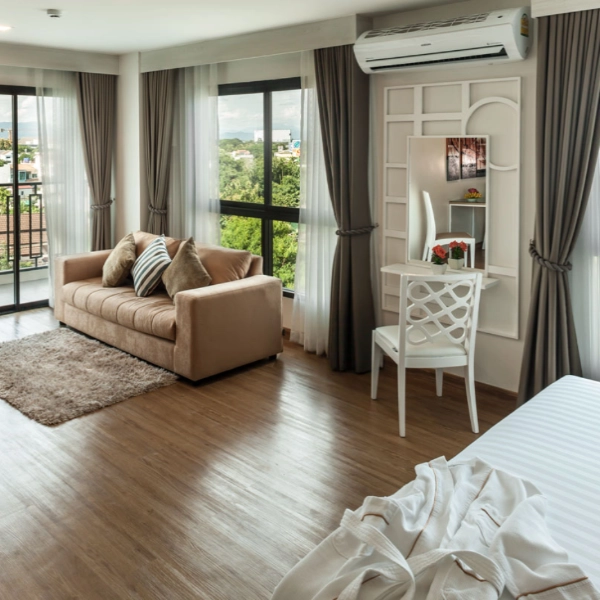 We have some of the biggest rooms in Chiang Mai